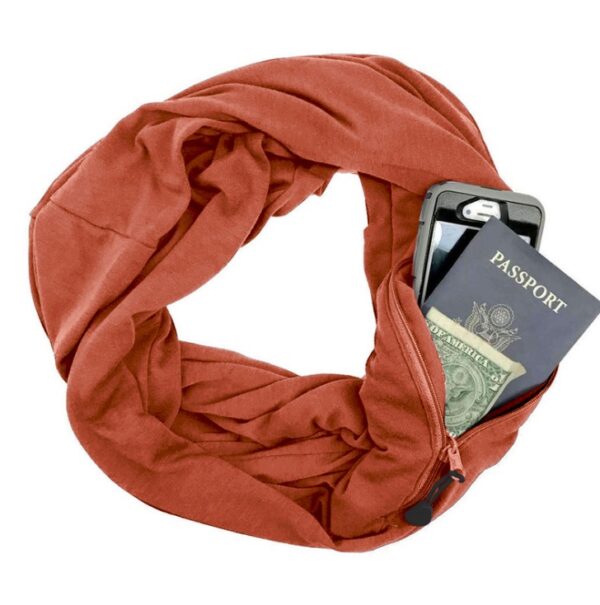 Multi-function Storage Zipper Scarf Multi-color Optional - Image 10