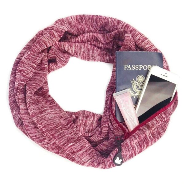 Multi-function Storage Zipper Scarf Multi-color Optional - Image 8