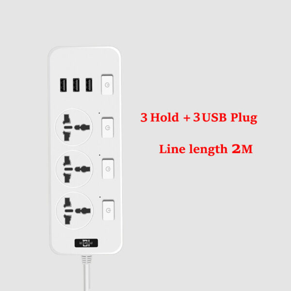 USB Power Strip Smart British Plug Multi-function Power Strip - Image 8